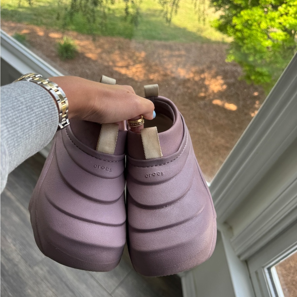 Crocs Echo Storm Twilight Purple Women’s Sz 8 US Slip On Chunky Platform - Picture 3 of 5